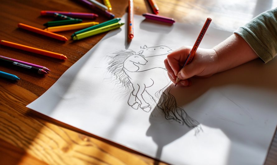 Comment dessiner un cheval facile