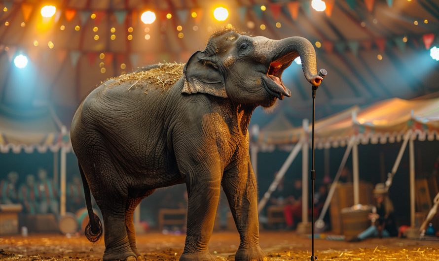 Découvrez l’incroyable talent d’un éléphant qui chante : une performance unique et surprenante !