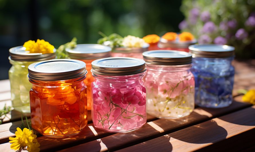 Les méthodes de préparation de gelées de fleurs comestibles